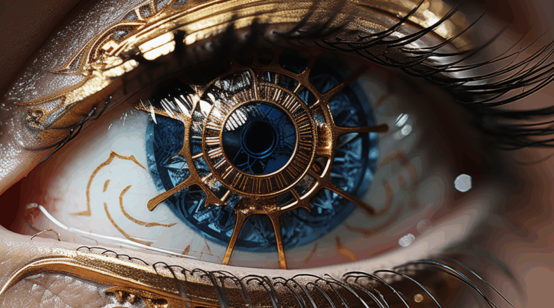 Abstract image representing semiotics as a superpower, showing symbols, colors and visual elements that communicate meaning beyond words